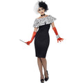Black-White - Lifestyle - Smiffys Womens-Ladies Evil Madame Costume