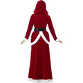 Red - Side - Smiffys Womens-Ladies Deluxe Miss Claus Costume Set
