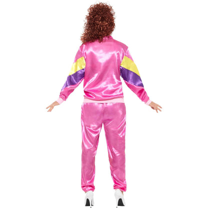 Pink-Yellow-Purple - Side - Smiffys Womens-Ladies 80s Height Of Fashion Costume Suit