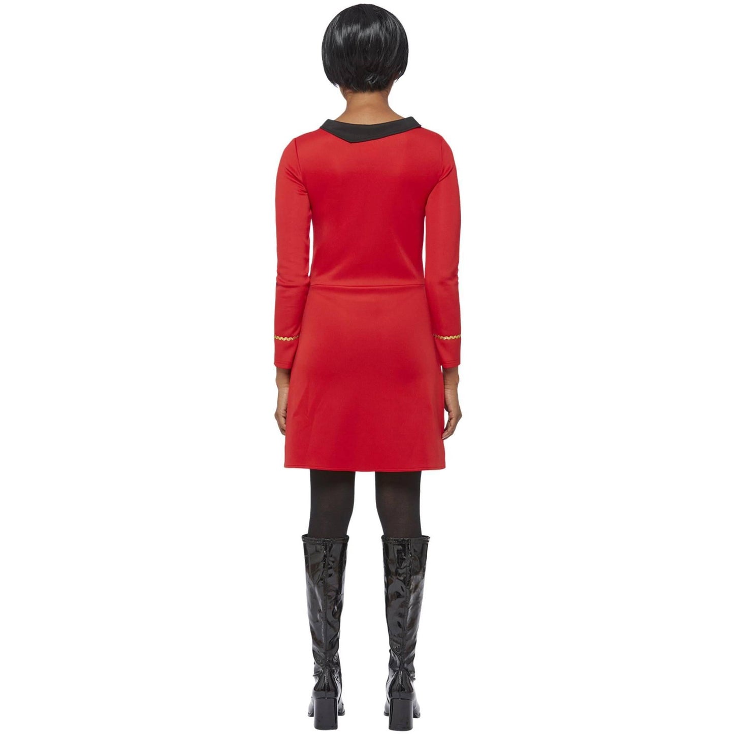Red - Side - Star Trek Womens-Ladies Original Series Operations Uniform Costume Dress