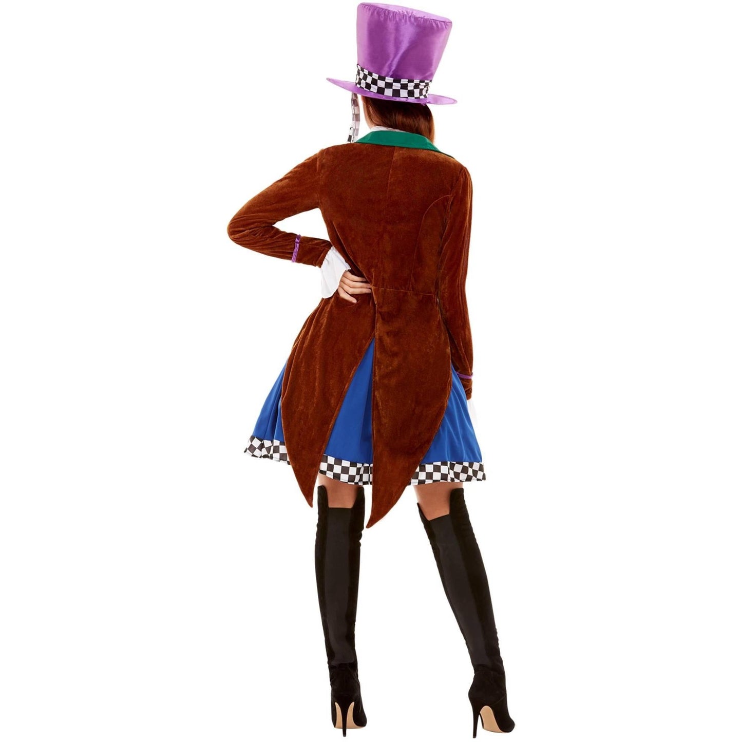 Multicoloured - Side - Smiffys Womens-Ladies Miss Hatter Costume Set