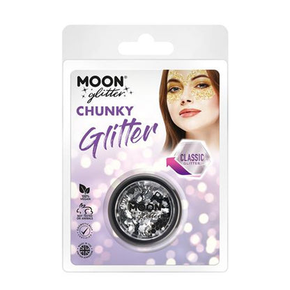 Silver - Front - Moon Glitter Classic Chunky Glitter