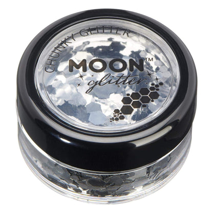 Silver - Back - Moon Glitter Classic Chunky Glitter