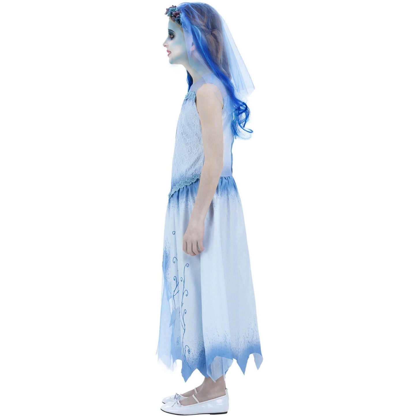 Blue-White - Lifestyle - Corpse Bride Girls Emily Costume Set