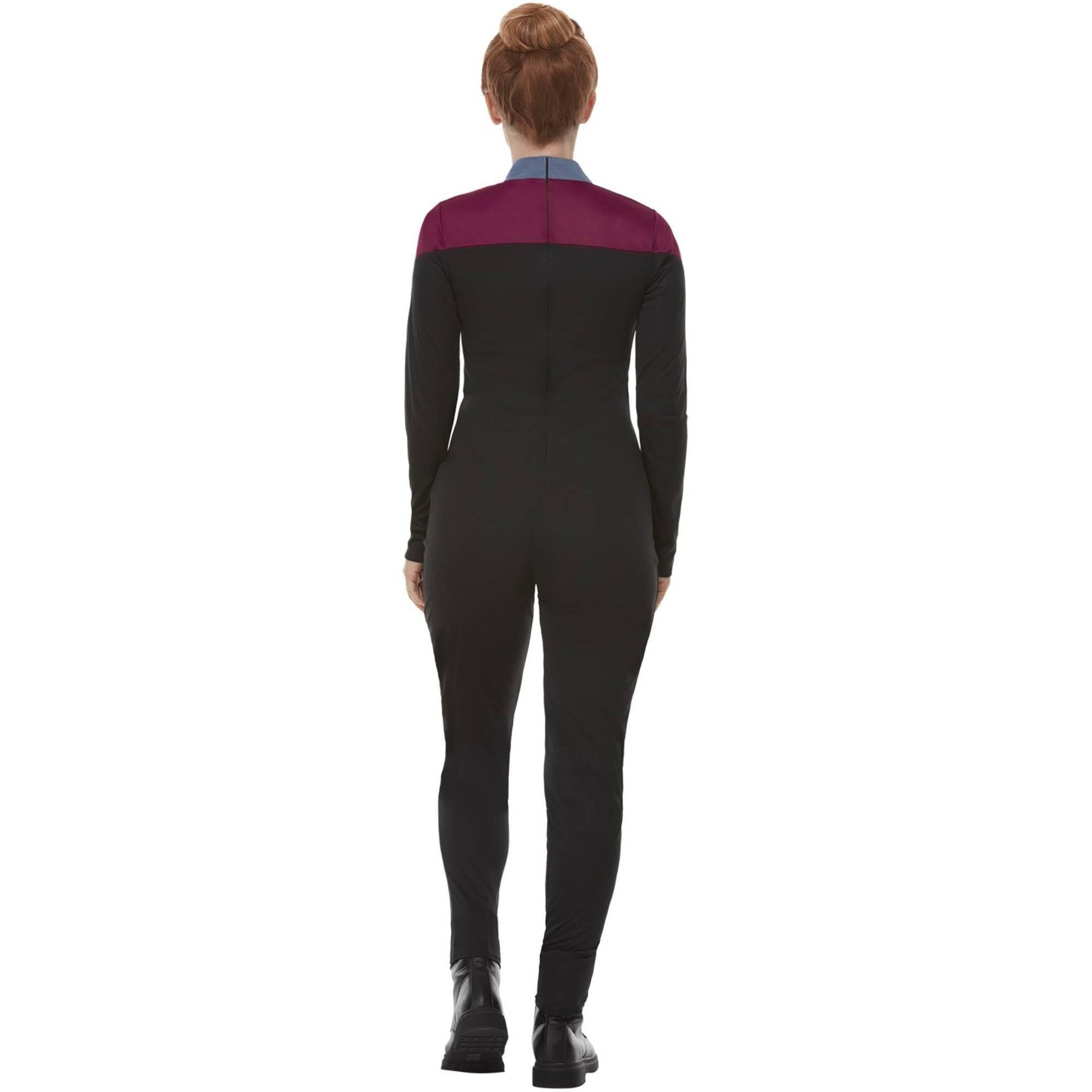 Maroon - Side - Star Trek Voyager Womens-Ladies Uniform Costume Set