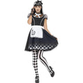 Black-White - Back - Smiffys Womens-Ladies Alice Gothic Costume Set