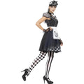 Black-White - Lifestyle - Smiffys Womens-Ladies Alice Gothic Costume Set