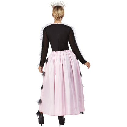 Pink-Black - Side - Smiffys Womens-Ladies Deluxe Senorita Day Of The Dead Costume Set