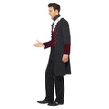 Black - Side - Fever Mens Gothic Vampire Costume Set