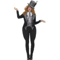 Black - Lifestyle - Smiffys Womens-Ladies Deluxe Dark Miss Hatter Costume Set