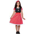 White-Red-Black - Back - Smiffys Girls Cute Mouse Costume Set