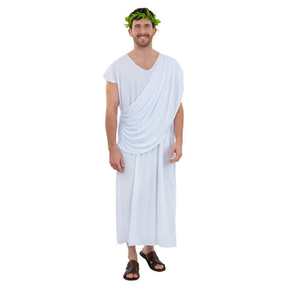 White - Front - Smiffys Unisex Adult Toga Costume Robe