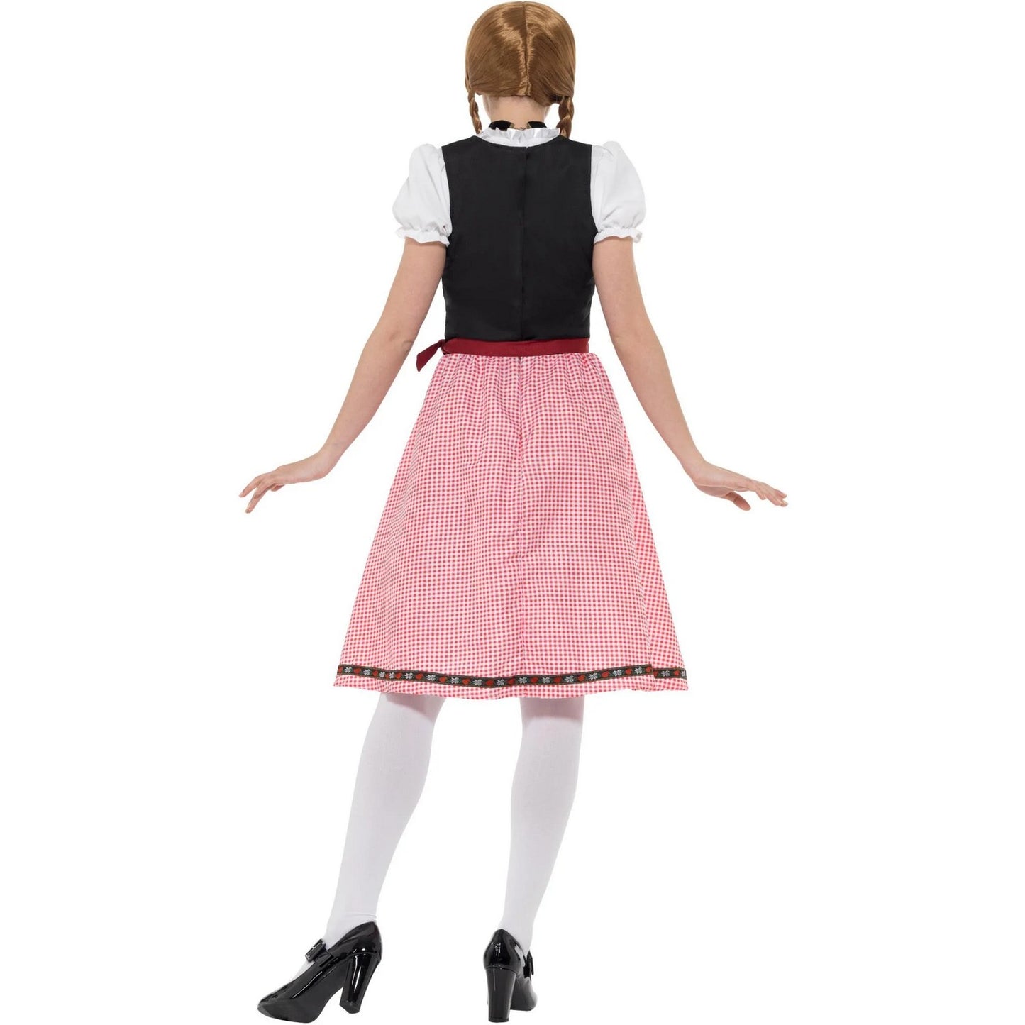 White-Red-Black - Back - Smiffys Womens-Ladies Bavarian Tavern Maid Costume Set