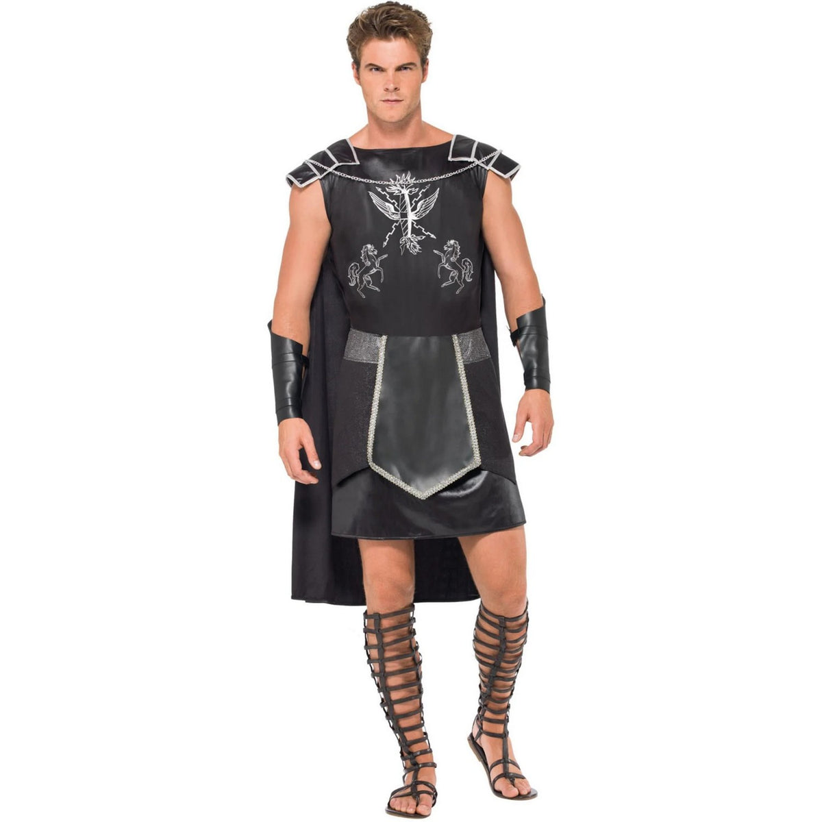 Black - Front - Smiffys Mens Gladiator Costume Set