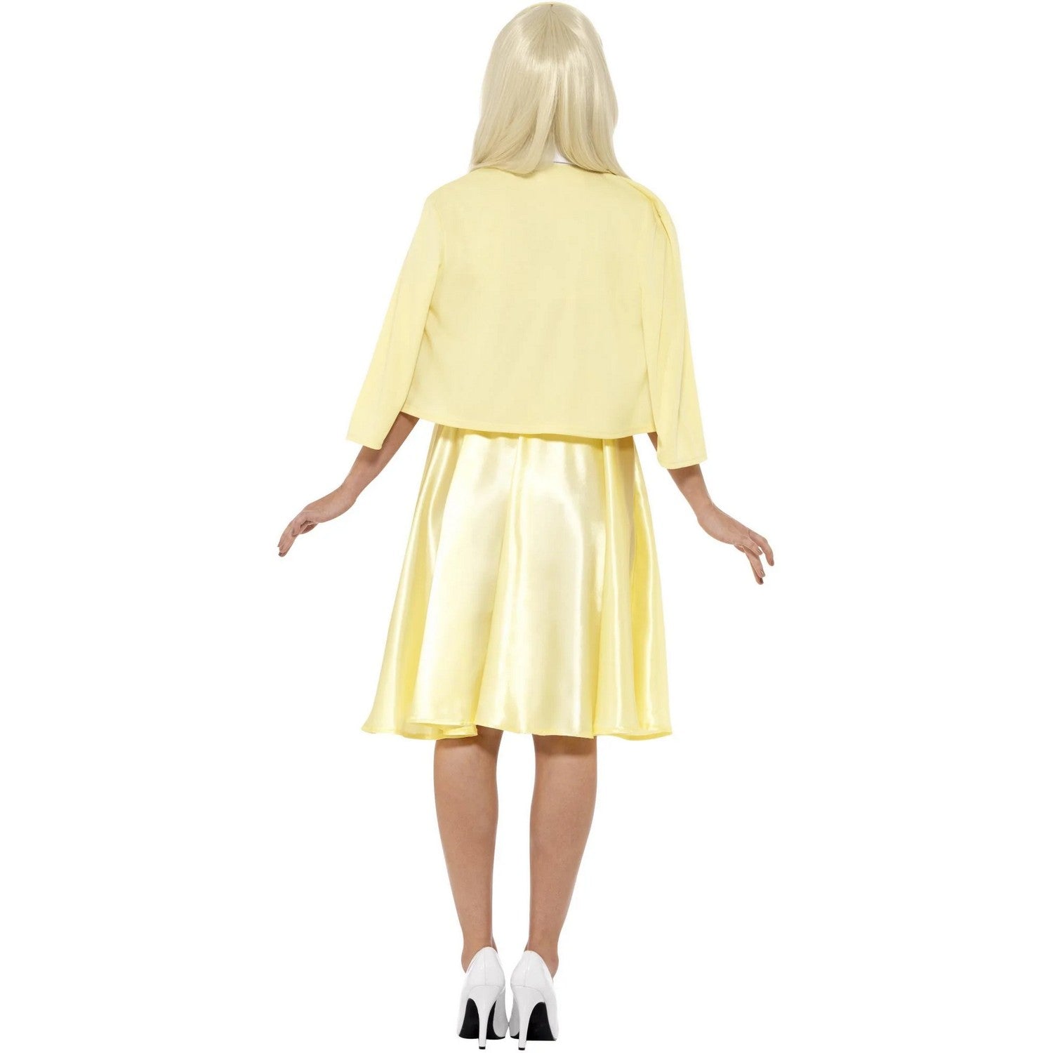 Yellow-White - Back - Grease Womens-Ladies Sandy Olsson Costume