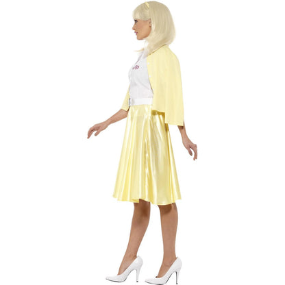 Yellow-White - Side - Grease Womens-Ladies Sandy Olsson Costume