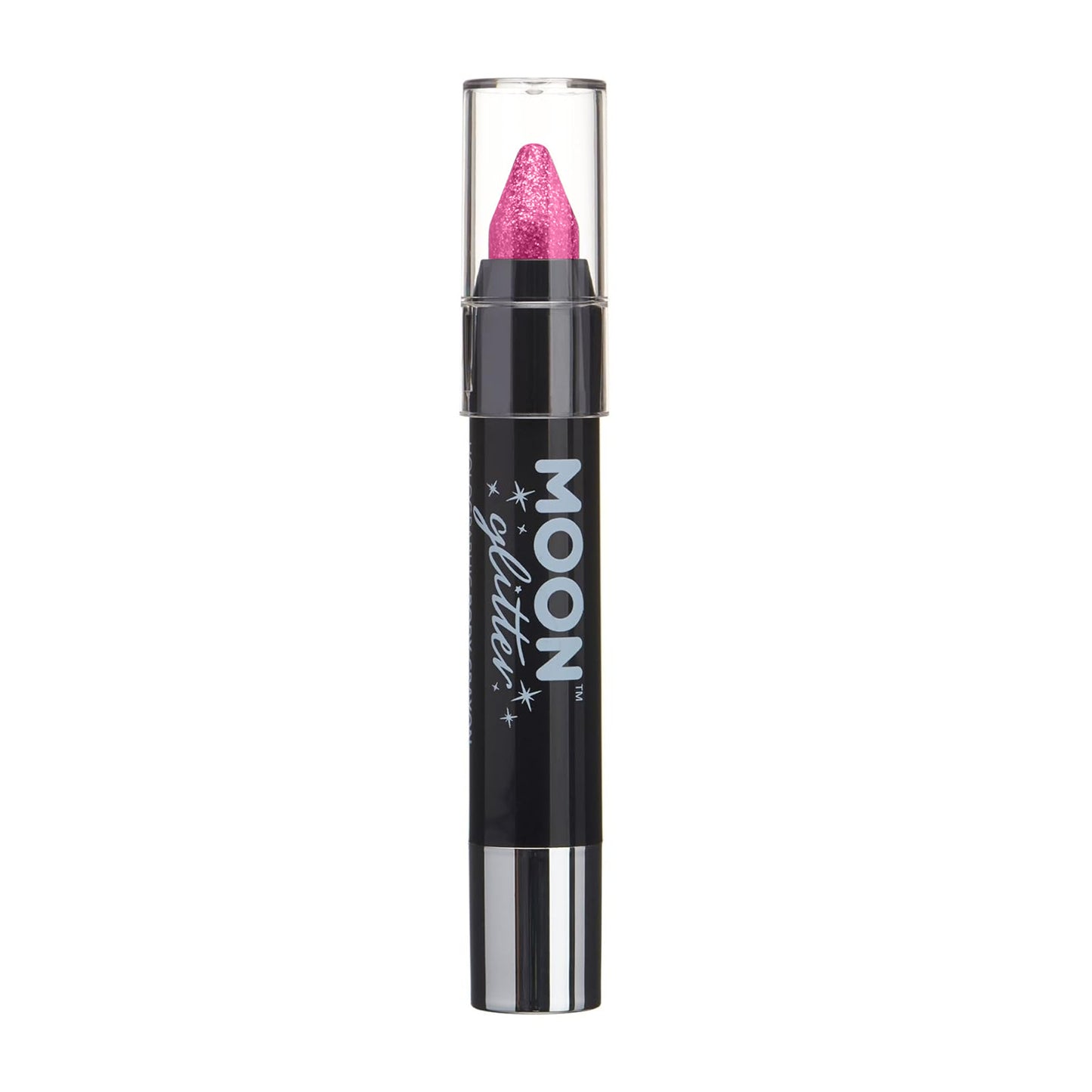 Pink-Yellow-Orange-Blue-Green-Purple - Back - Moon Glitter Iridescent Body Crayons (Pack of 6)