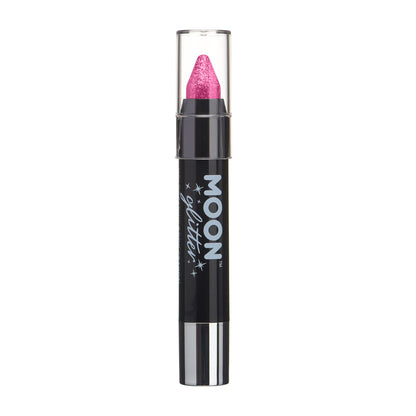 Pink-Yellow-Orange-Blue-Green-Purple - Back - Moon Glitter Iridescent Body Crayons (Pack of 6)