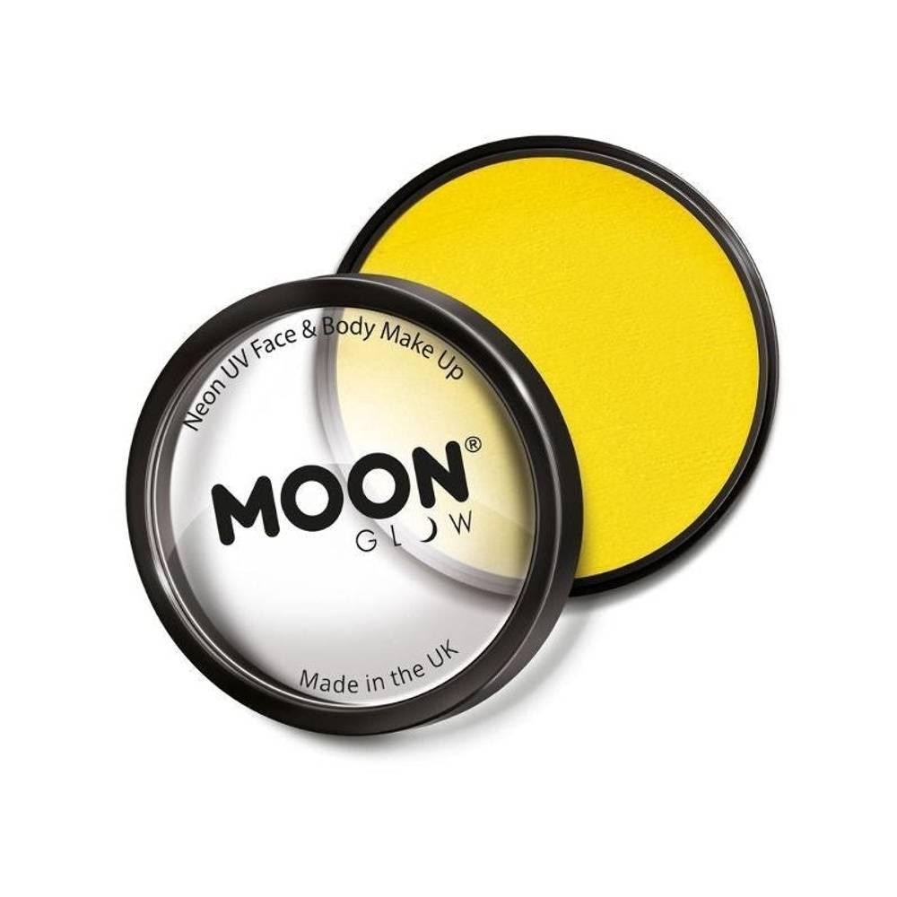 Yellow - Back - Moon Glow Pro Neon UV Costume Make-Up
