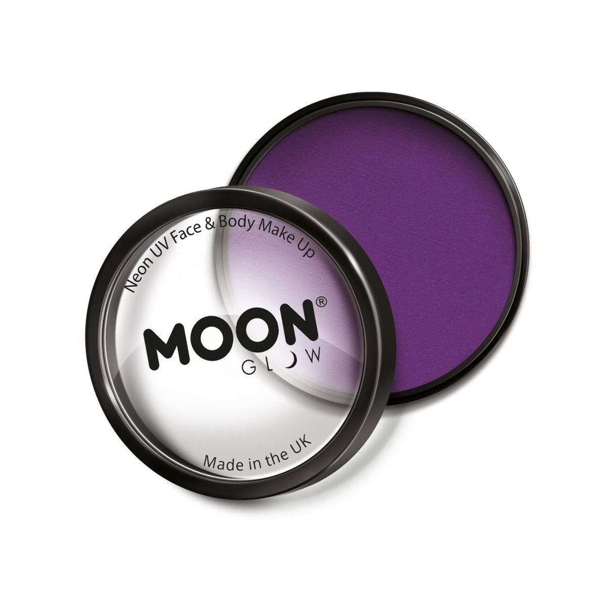 Purple - Front - Moon Glow Pro Neon UV Costume Make-Up