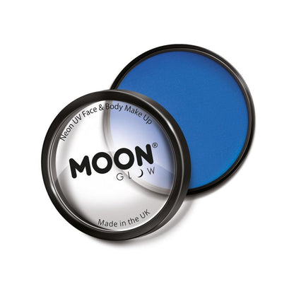 Intense Blue - Front - Moon Glow Pro Neon UV Costume Make-Up