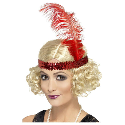 Blonde-Red - Front - Smiffys Womens-Ladies Charleston Wig