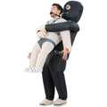 Black-White-Grey - Side - Smiffys Unisex Adult Gimp Kidnap Inflatable Costume