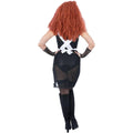 Black-White - Side - The Rocky Horror Picture Show Womens-Ladies Magenta Costume Set
