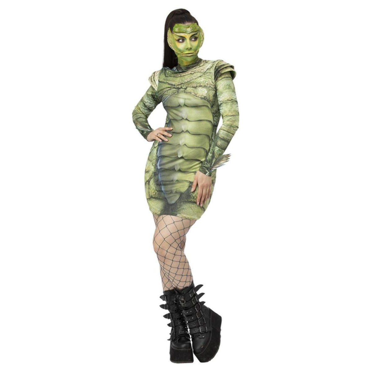 Green - Front - Universal Monsters Womens-Ladies Costume Dress