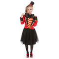Red-Black - Front - Smiffys Girls Deluxe Ringmaster Costume Set