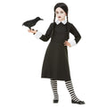 Black - Front - Smiffys Girls Gothic School Costume Dress Set