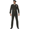 Green - Back - Smiffys Mens Wartime Officer Costume Set