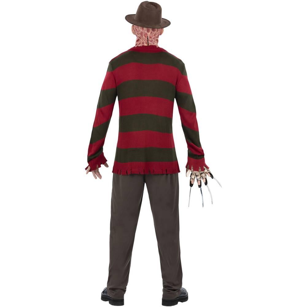 Brown-Red - Side - A Nightmare On Elm Street Mens Freddy Krueger Costume Jumper