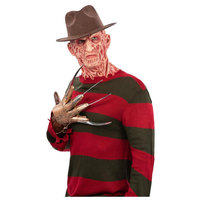 Brown-Red - Front - A Nightmare On Elm Street Mens Freddy Krueger Costume Jumper