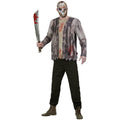 Black-White-Grey - Back - Friday The 13th Mens Jason Voorhees Costume