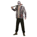 Black-White-Grey - Front - Friday The 13th Mens Jason Voorhees Costume