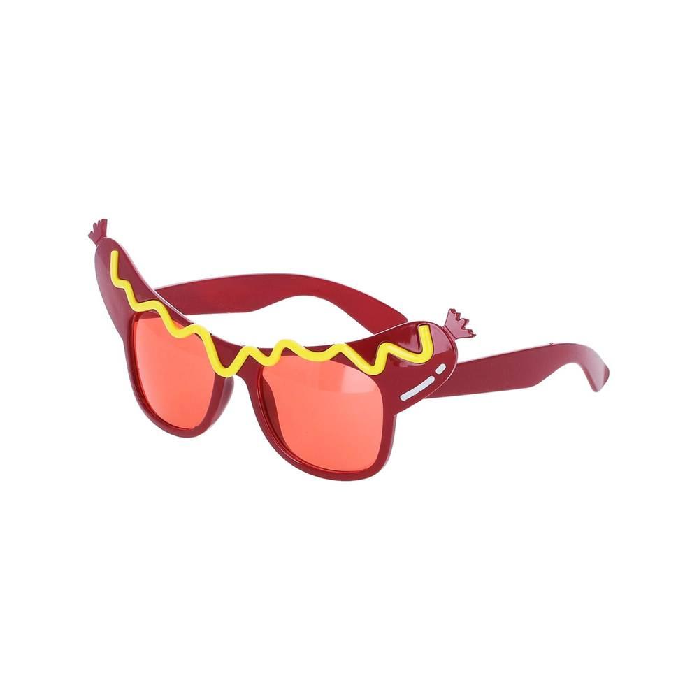 Brown - Side - Smiffys Unisex Adult Sausage Novelty Glasses