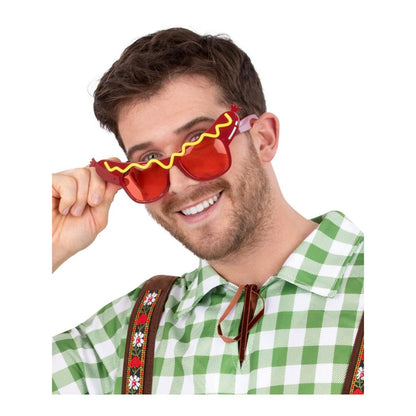 Brown - Front - Smiffys Unisex Adult Sausage Novelty Glasses