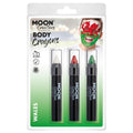 White-Red-Green - Front - Moon Creations Logo Body Crayons