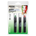 Green-White-Red - Back - Moon Creations Logo Body Crayons
