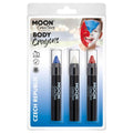 Blue-White-Red - Front - Moon Creations Logo Body Crayons