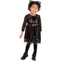 Black-Rainbow - Back - Smiffys Girls Rainbow Cat Polyester Costume Set