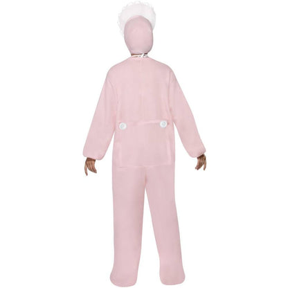Pink - Side - Smiffys Womens-Ladies Baby Romper Costume