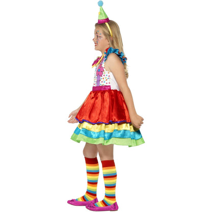 Multicoloured - Lifestyle - Smiffys Girls Deluxe Clown Costume Set