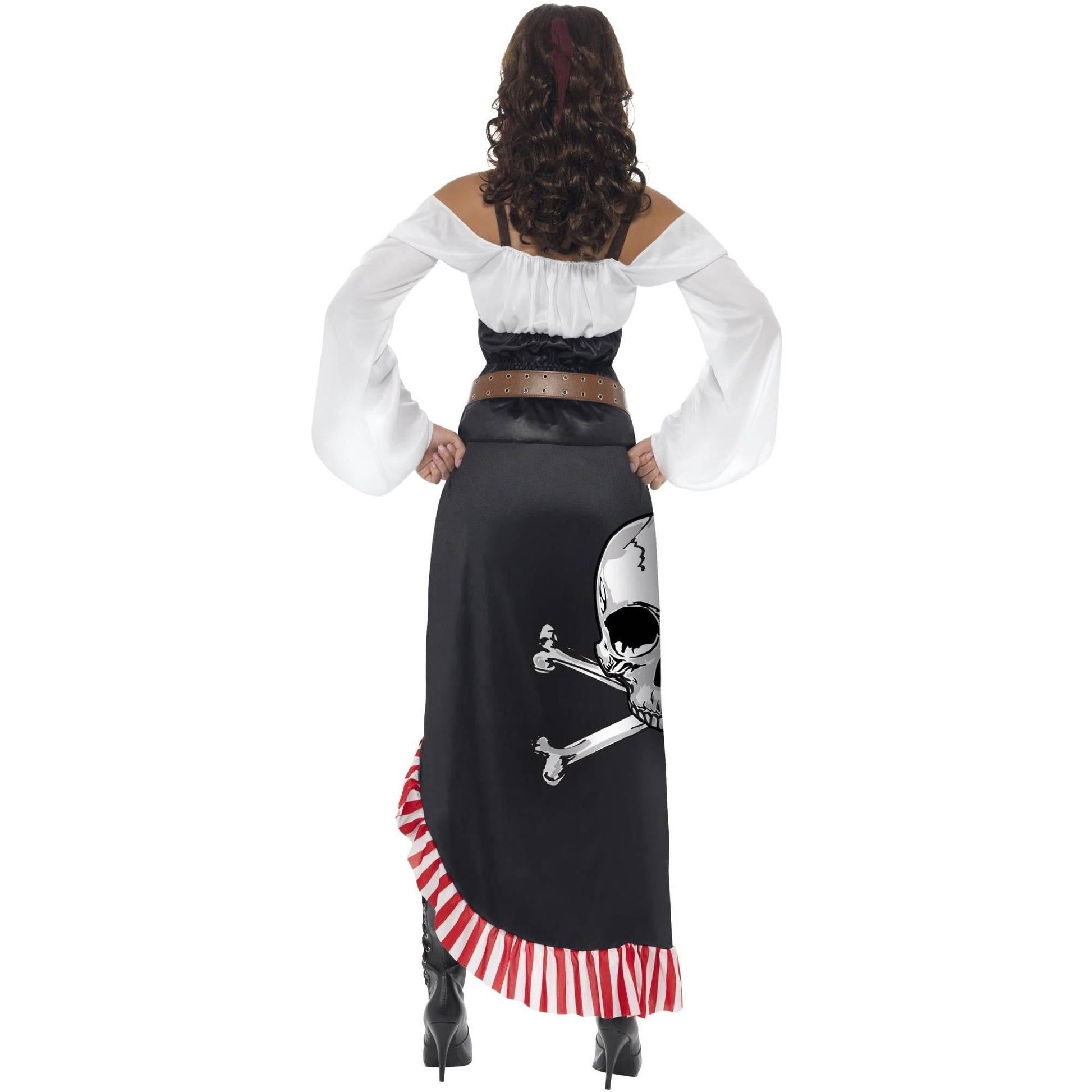 Black-White - Side - Smiffys Womens-Ladies Sultry Swashbuckler Costume Set