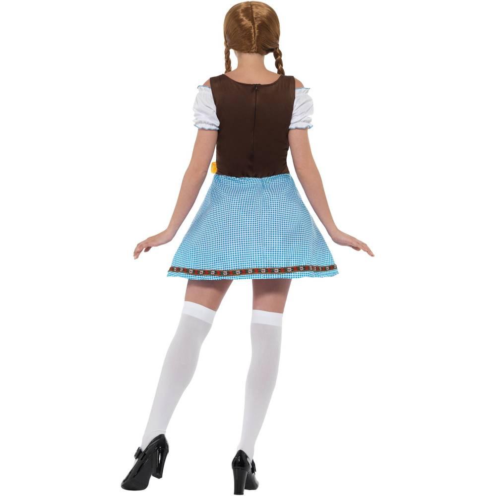 White-Blue-Brown - Side - Smiffys Womens-Ladies Olga Bavarian Costume Set