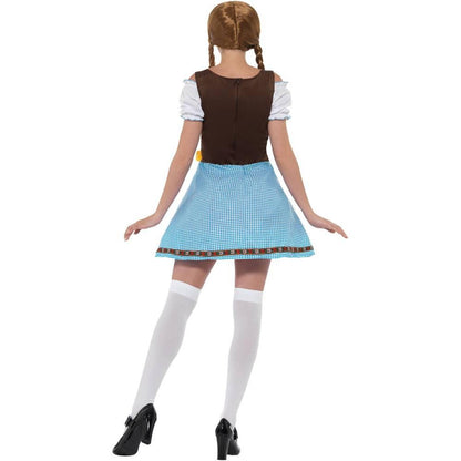 White-Blue-Brown - Side - Smiffys Womens-Ladies Olga Bavarian Costume Set