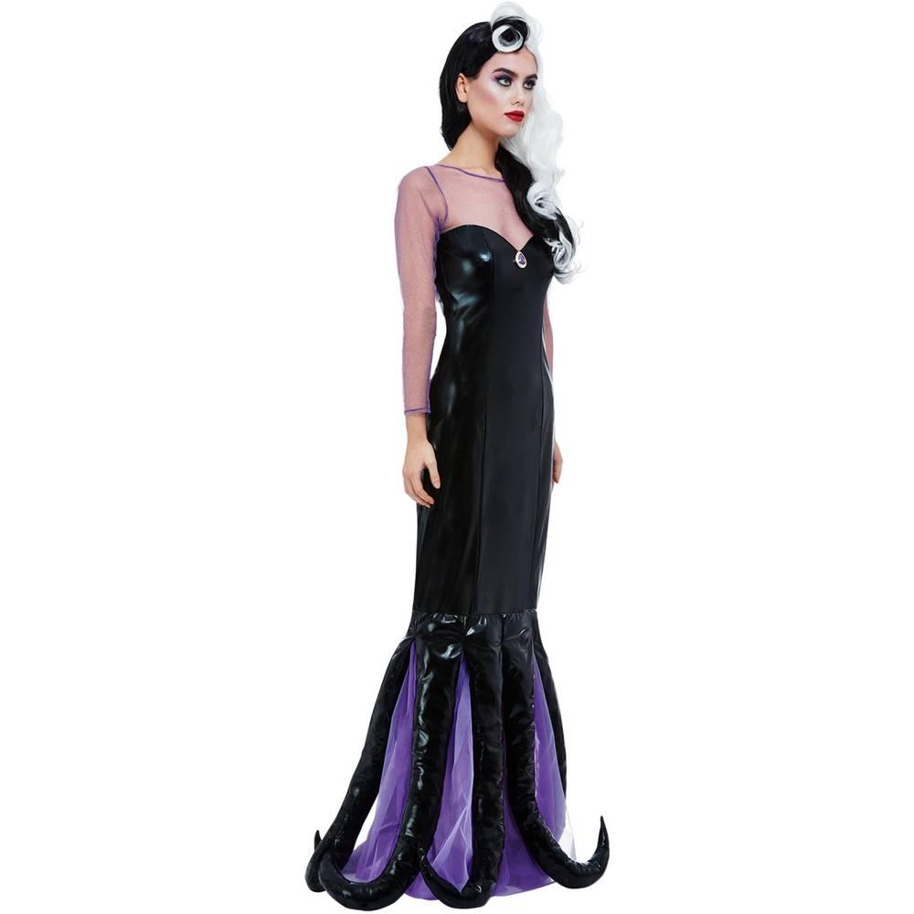 Black - Lifestyle - The Little Mermaid Womens-Ladies Evil Sea Witch Costume Dress