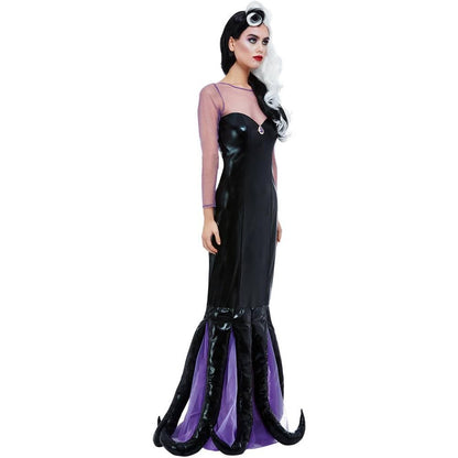 Black - Lifestyle - The Little Mermaid Womens-Ladies Evil Sea Witch Costume Dress