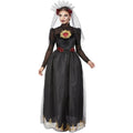 Black - Back - Smiffys Womens-Ladies Deluxe Bride Sacred Heart Day Of The Dead Costume